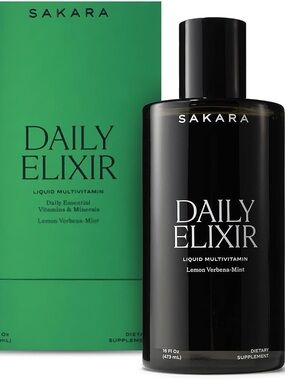 SAKARA Daily Elixir Liquid Multivitamin - lemon verbena mint